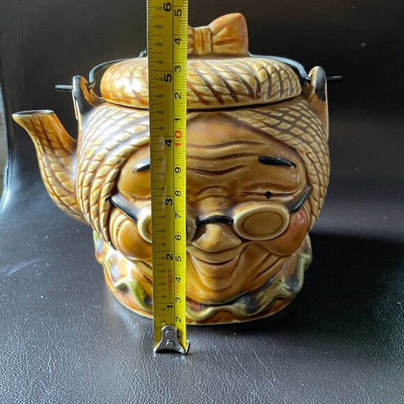 Adorable Vintage Old Lady Granny Ceramic Porcelain Teapot-Made in Japan - Picture 8 of 10